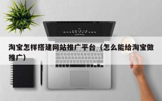 泗洪淘宝怎样搭建网站推广平台（怎么能给淘宝做推广）